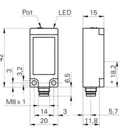 Оптический датчик Baumer FZDK 20P5101/S35A