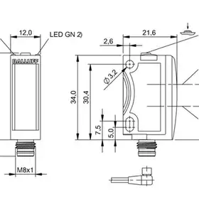 Датчик контрастной метки Balluff BKT 6K-002-P-S75