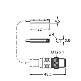 Магнитный датчик TURCK BIM-UNC-AP6X-0.3-RS4