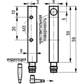 Индуктивный датчик ТЕКО ISB IC01B-31P-3-LS402