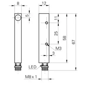 Оптический датчик Baumer FZDM 08P1002/S35L