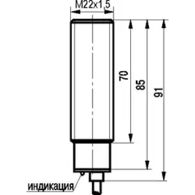 Индуктивный датчик ТЕКО ISB A62A-12-7-LZ