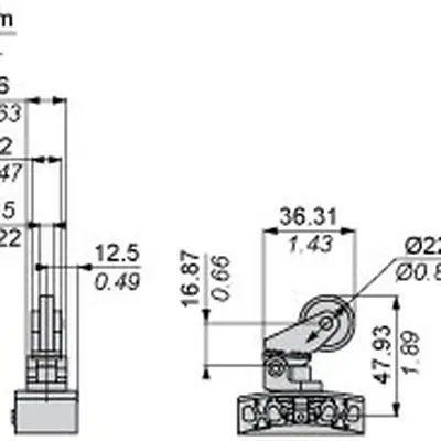 Kонцевой выключатель Telemecanique XCKT2528P16TQ