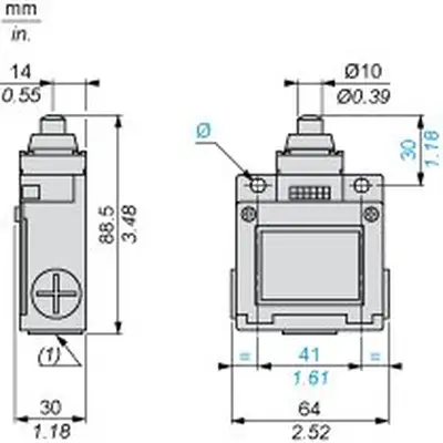 Kонцевой выключатель Telemecanique XCKM110H29