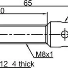 Индуктивный датчик LANBAO LR08BF15DNC-E2