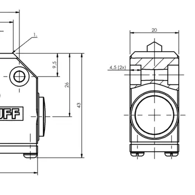 Одиночный выключатель Balluff BNS 813-99-D-38