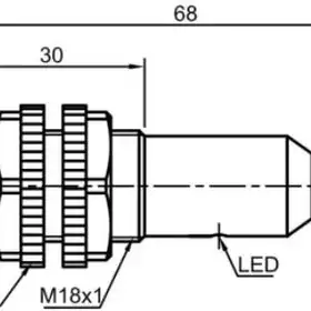 Оптический датчик LANBAO PR18GS-DM3DPR-E2