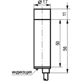 Индуктивный датчик ТЕКО ISN G4A-43N-8-LZ