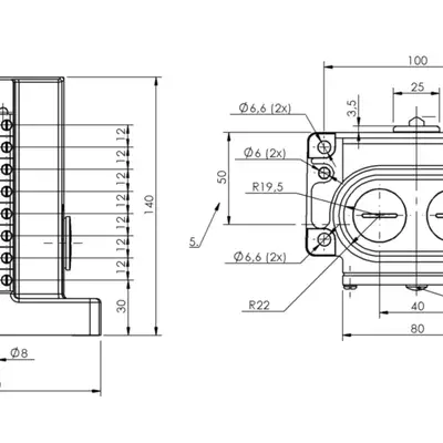 Блочный выключатель Balluff BNS 819-D08-E12-100-10-FD
