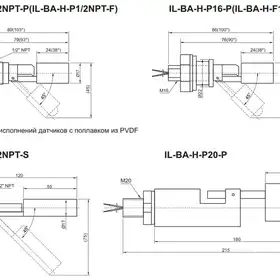 Поплавковый датчик уровня INNOLevel IL-BA-H-P16-P