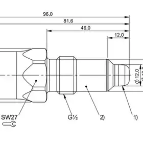Емкостной датчик уровня Balluff BCS S04K501-NOCFNG-S04G-T50