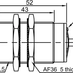 Индуктивный датчик LANBAO LR30XBF10DNO