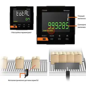 Счетчик-таймер Autonics CX6S-2P4F