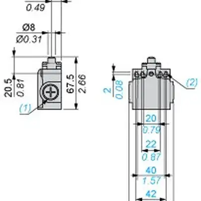 Kонцевой выключатель Telemecanique XCNT2710G11
