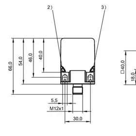Индуктивный датчик Balluff BES Q40KFU-PAC40E-S04G-012