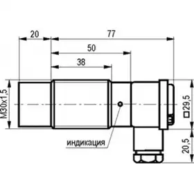 Индуктивный датчик ТЕКО ISN ET8A-43N-15-L