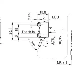 Оптический датчик Baumer O200.SL.T-PV1T.72NV/F160