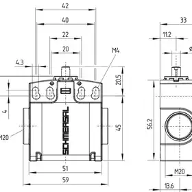 Kонцевой выключатель безопасности Schmersal PS226-Z11-K250