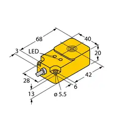 Индуктивный датчик TURCK BI15U-Q20-AP6X2