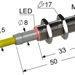 Индуктивный датчик Мега-К PS2-12M50-4B41-Z