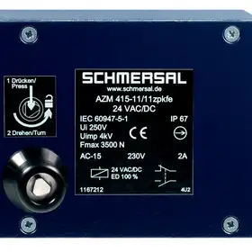 Дверной выключатель безопасности Schmersal AZM 415-02/11ZPKFE 24 VAC/DC