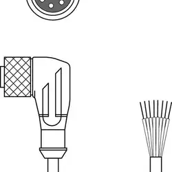 Разъем с кабелем Leuze Electronic KD S-M12-8W-P1-050