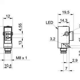 Усилитель для оптоволоконных датчиков Baumer FVDK 10N5101/S35A