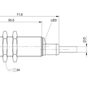 Индуктивный датчик Balluff BES 516-211-E6-E-05