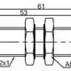 Индуктивный датчик расстояния LANBAO LR12XCN04LUM