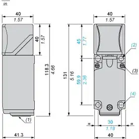 Индуктивный датчик Telemecanique XS8C4A4DPP20