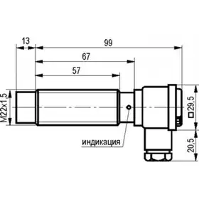 Индуктивный датчик ТЕКО ISN ET62A-02G-10E-L