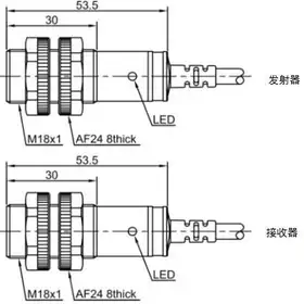 Оптический датчик LANBAO PR18S-TM20DNC