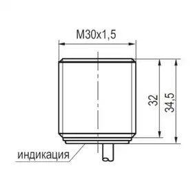 Индуктивный датчик ТЕКО ISB B7A-31P-10-L-C-V