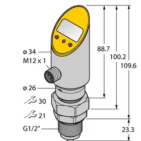 Датчик давления TURCK PS010V-508-LI2UPN8X-H1141/3GD