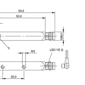 Оптический датчик Balluff BOS Q08M-NS-LE20-S49