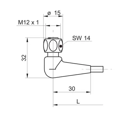Разъем с кабелем Baumer ESW 33AY1000