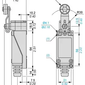Kонцевой выключатель Telemecanique XCE119C