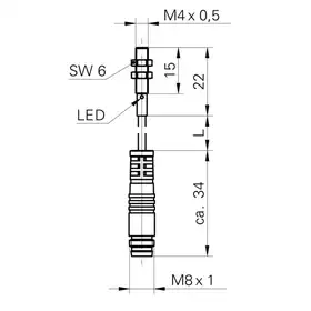 Индуктивный датчик Baumer IFRM 04N35B1/KS35PL