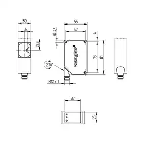 Лазерный датчик расстояния Wenglor OY2TA403AT235