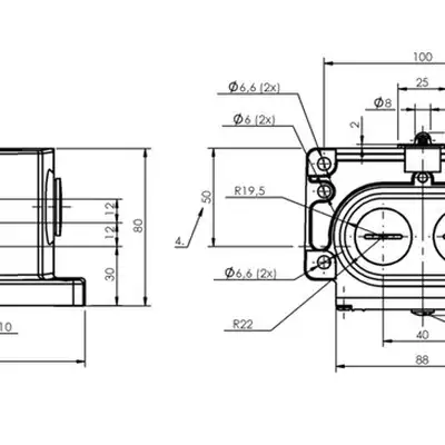 Блочный выключатель Balluff BNS 829-D03-R12-100-10-FE