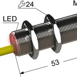 Индуктивный датчик Мега-К PS2-18M53-12B31-K