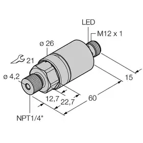 Датчик давления TURCK PC040V-203-2UPN8X-H1141
