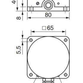 Емкостной датчик EGE-Elektronik KD 080 WS