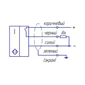 Индуктивный датчик ТЕКО ISNm AG482S8-31NS-1,5-LZ-H-V-7