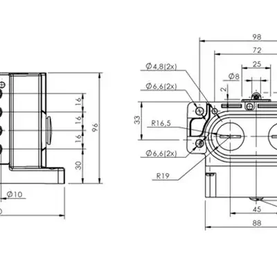 Блочный выключатель Balluff BNS 819-D04-R16-62-10-FD
