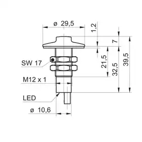 Емкостной датчик уровня Baumer CFAK 12P3140/L
