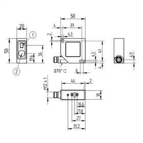 Лазерный датчик расстояния Wenglor OCP801H0180