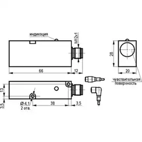 Индуктивный датчик ТЕКО ISN IC1P-43N-8-LS4