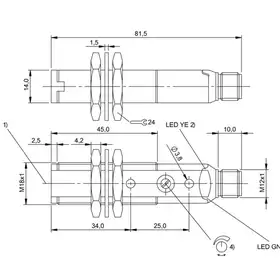 Оптический датчик Balluff BLE 18KF-PA-1PP-S4-C