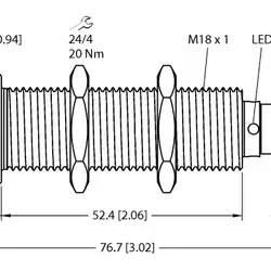 Ультразвуковой датчик TURCK RU100U-EMT18E-LI8X2-H1151